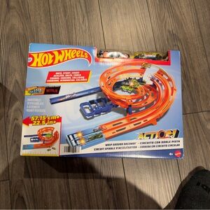 Mattel Hot Wheels Action Track Set - Orange and Blue